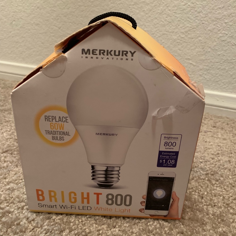 Mercury bright 800 smart WiFi led white light